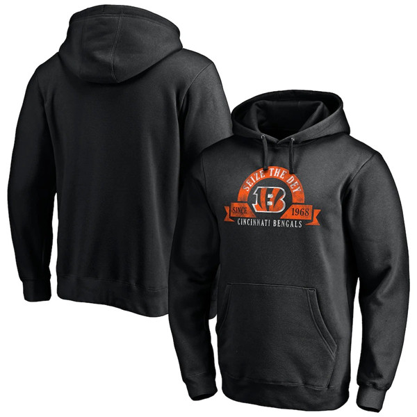 Men's Black Cincinnati Bengals Pullover Hoodie